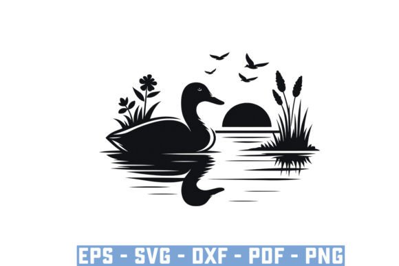 Download Flying Mallard Duck Silhouette Files Svg - Silhouette files Collection