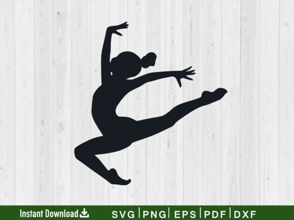 Download Gymnast SVG Cutting Silhouette Files - Silhouette files Collection