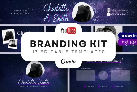 Download YouTube Branding Kit Editable in Canva - Youtube Collection