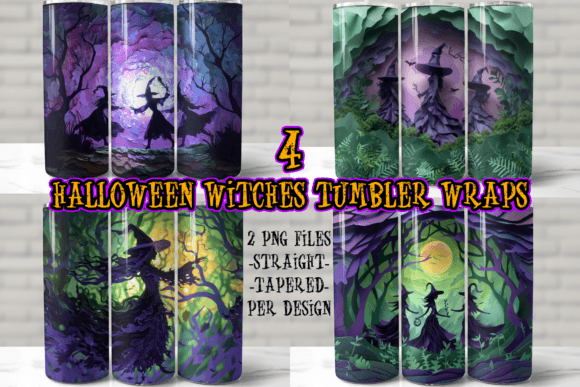 Download Witch Halloween Tumbler Wrap Bundle - Premium Resources